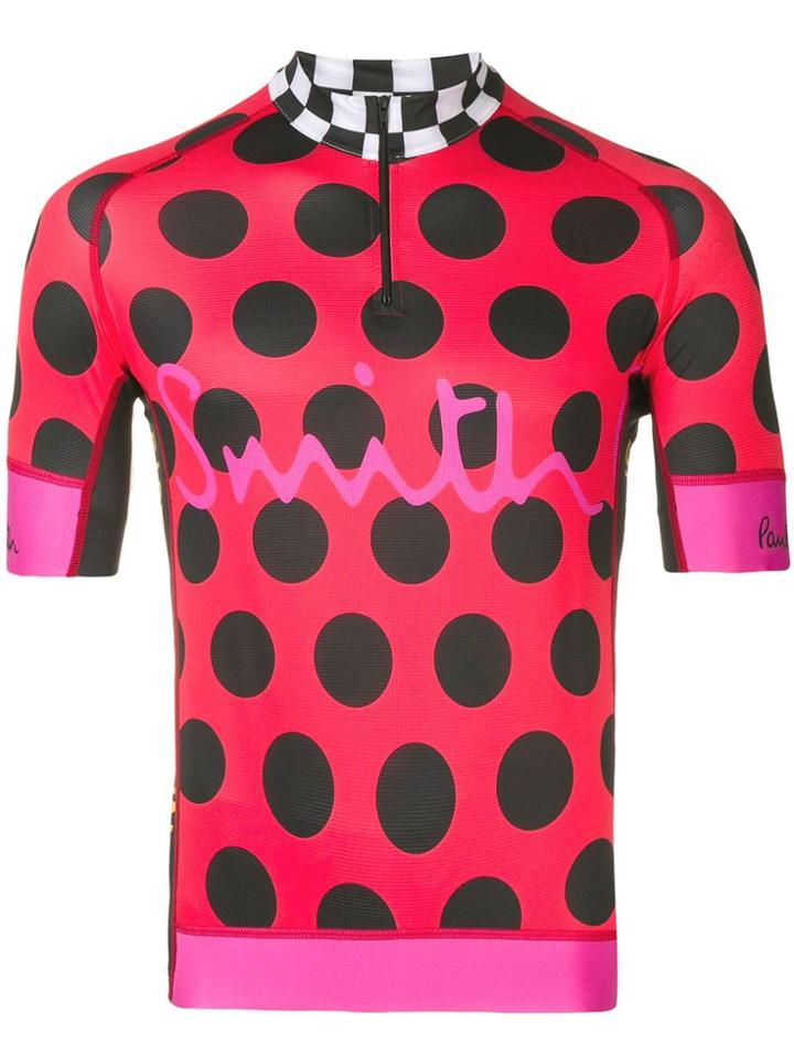 Paul Smith Contrast Print Racing Shirt - Red
