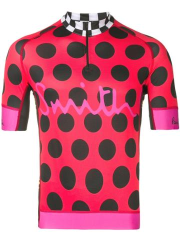 Paul Smith Contrast Print Racing Shirt - Red