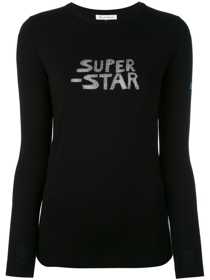 Bella Freud - 'superstar' Jumper - Women - Nylon/viscose/wool/metallic Fibre - S, Black, Nylon/viscose/wool/metallic Fibre