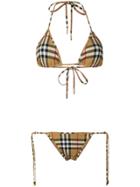Burberry Chime Classic Check Bikini Set - Brown