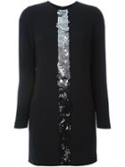 Dsquared2 Central Sequin Mini Dress, Women's, Size: 46, Black, Viscose/acetate/spandex/elastane/pvc