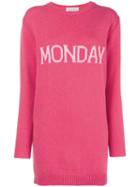 Alberta Ferretti Monday Knit Mini Dress - Pink