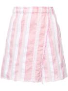 Lemlem Striped Mini Skirt - Pink & Purple