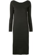 Des Prés Boat Neck Midi Dress - Black