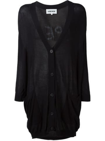 5 Preview Victoria Cardigan, Women's, Size: Xs, Black, Viscose/polyamide