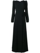 P.a.r.o.s.h. Maxi Wrap Dress - Black