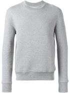 Ami Alexandre Mattiussi Crew Neck Sweatshirt, Men's, Size: S, Grey, Cotton