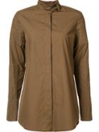 Vera Wang Embroidered Button Down