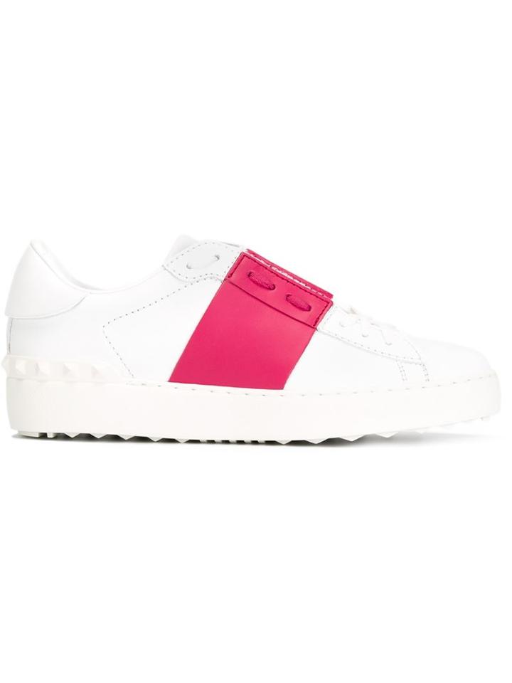 Valentino Open Sneakers, Women's, Size: 41, White, Calf Leather/rubber