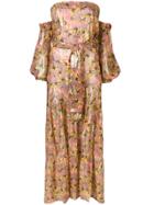 Anjuna Floral Off-shoulder Dress - Pink