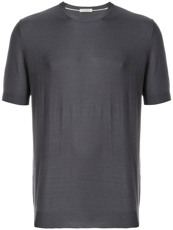 Paolo Pecora Fine Knit T-shirt - Grey