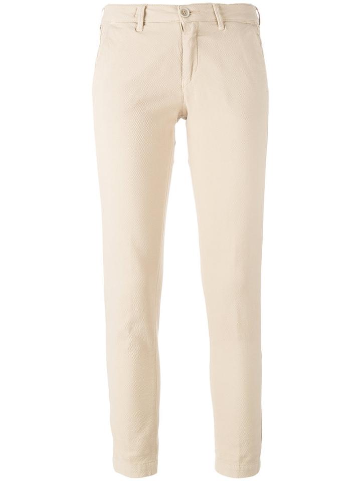 Barba - Skinny Trousers - Women - Cotton/spandex/elastane - 31, Women's, Nude/neutrals, Cotton/spandex/elastane