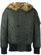 Diesel Padded Jacket, Men's, Size: Medium, Green, Polyester/nylon
