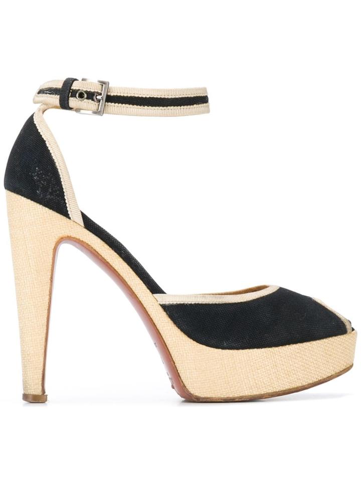 Alaïa Vintage 2000's Half Platform Pumps - Black