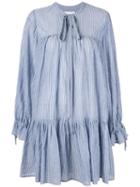 Karen Walker Striped Short Dress - Blue