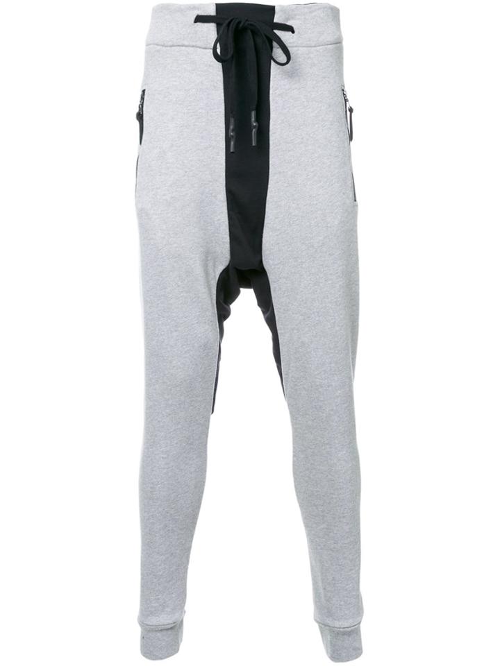11 By Boris Bidjan Saberi Drop-crotch Sweatpants - Grey