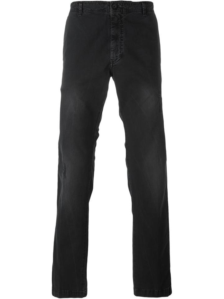 Diesel Stretch Slim-fit Trousers, Men's, Size: 31, Black, Cotton/spandex/elastane