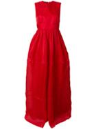 Rochas Keyhole Back Gown - Red