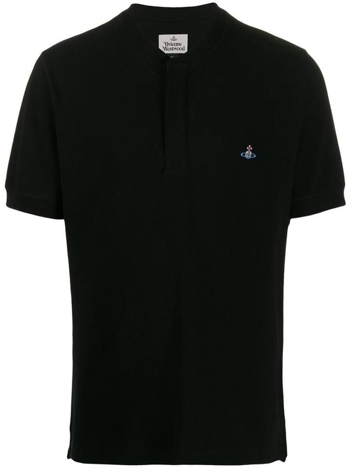 Vivienne Westwood Chest Logo Polo Shirt - Black