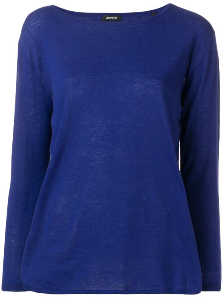 Aspesi Classic Pullover - Blue