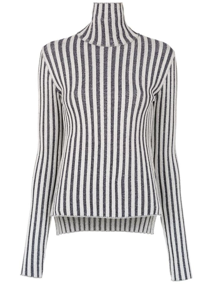 Gloria Coelho Striped Knit Blouse - Blue