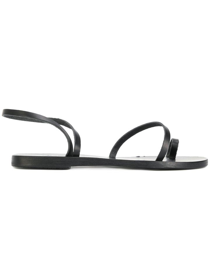 Ancient Greek Sandals Slip-on Open-toe Sandals - Black