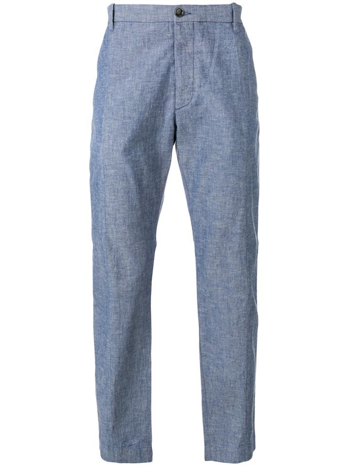 Nine In The Morning Straight Leg Trousers - Blue