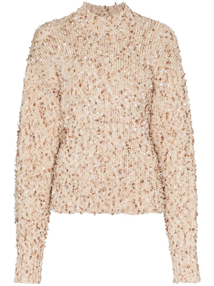 Low Classic Boucle Jumper - Nude & Neutrals