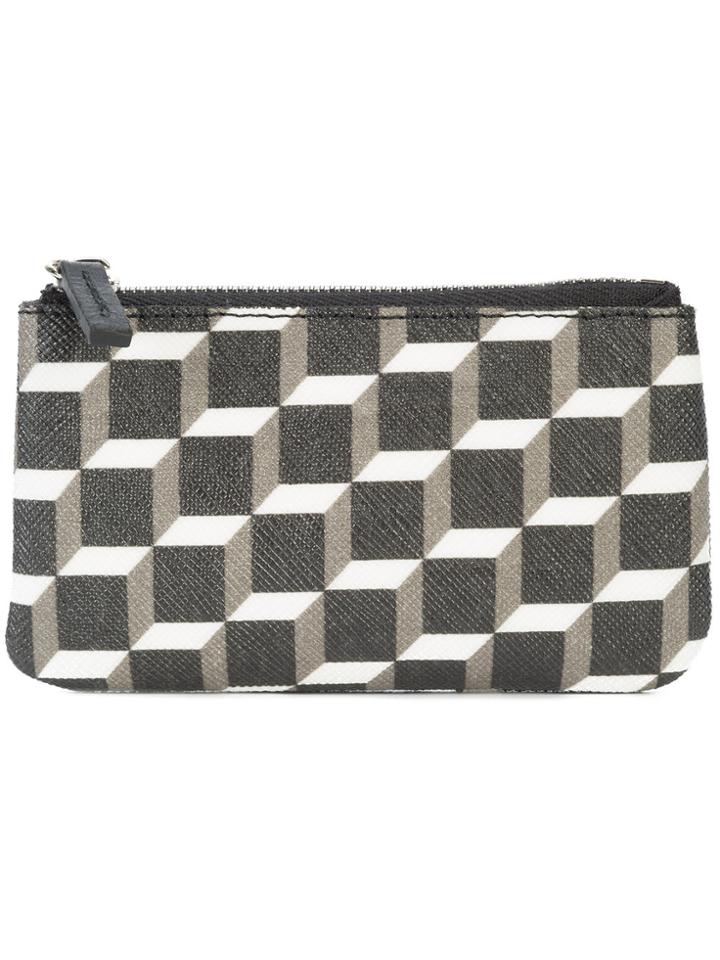 Pierre Hardy Cube Print Coin Purse - Black