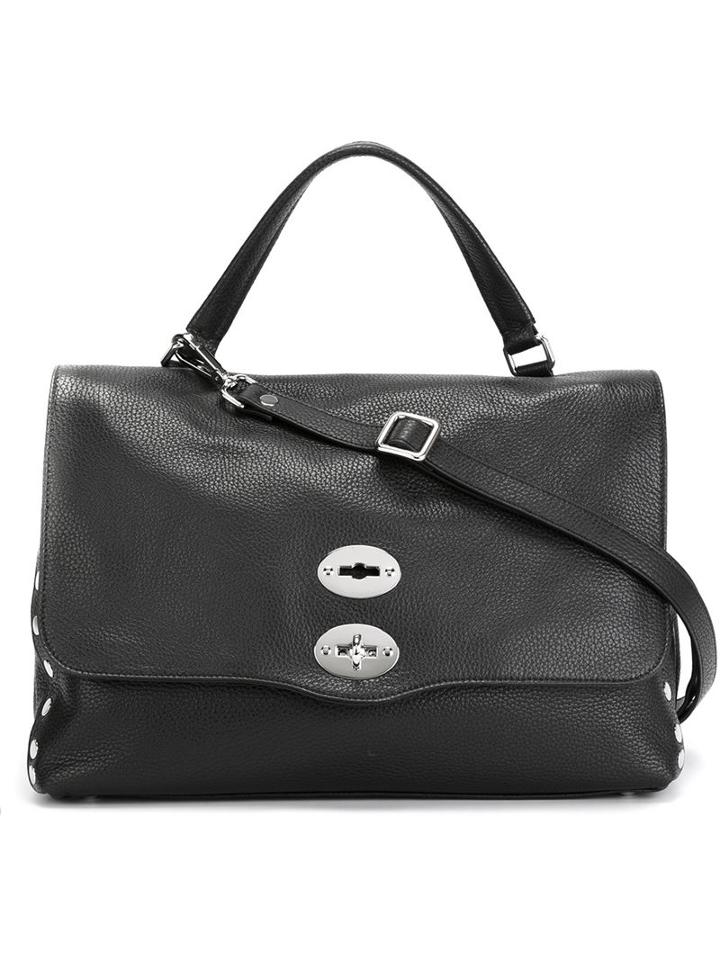 Zanellato Postina Tote, Women's, Black, Leather