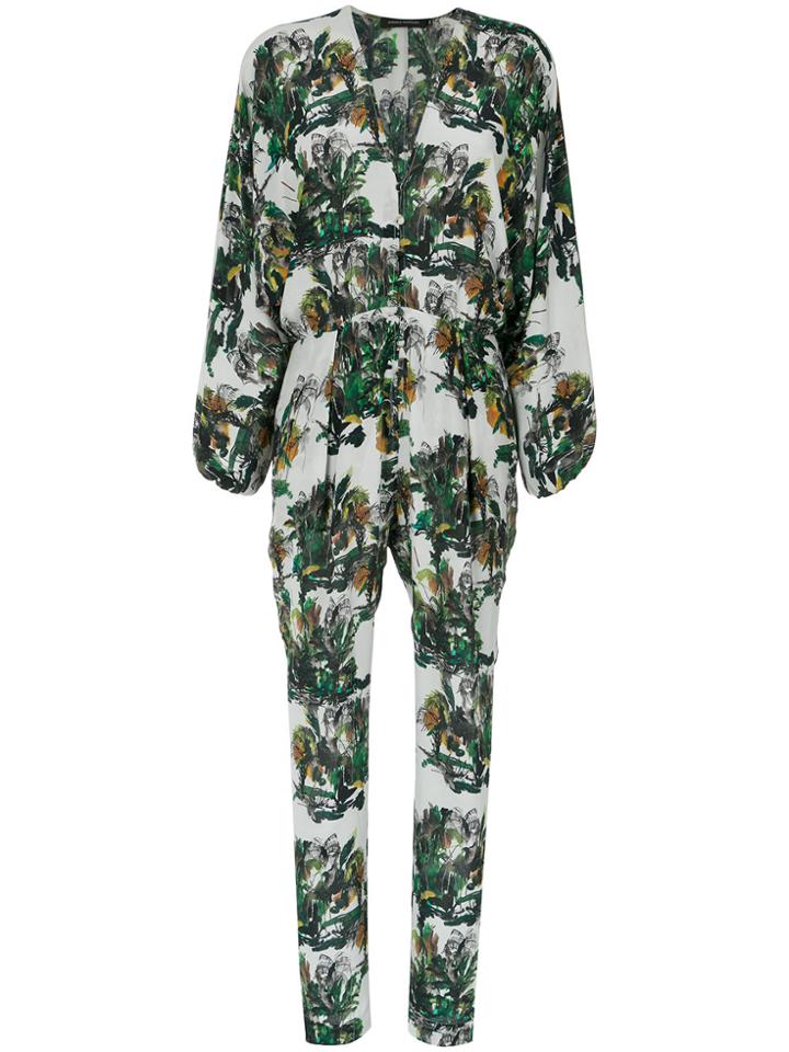 Andrea Marques Wide Sleeves Printed Jumpsuit - Unavailable