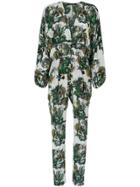 Andrea Marques Wide Sleeves Printed Jumpsuit - Unavailable