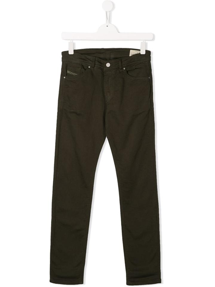 Diesel Kids Teen Casual Trousers - Green