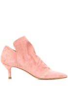 Strategia Side Zip Ankle Boots - Pink