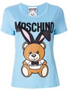 Moschino Playboy Teddy Bear T-shirt - Blue