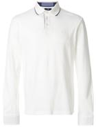 Hackett Long Sleeved Polo Shirt - White
