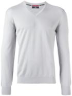 Fay - V-neck Jumper - Men - Cotton - 52, Grey, Cotton