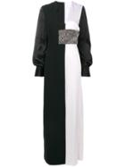 Genny Empire Line Long Dress - Black