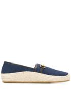 Gucci Gg Supreme Espadrille Loafers - Blue