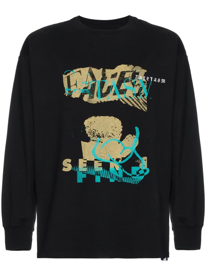 Facetasm Logo Long Sleeve T-shirt - Black