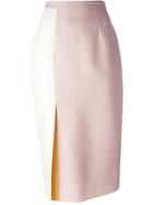Roksanda 'kadence' Pencil Skirt, Women's, Size: 10, Pink/purple, Silk/polyamide/acetate/virgin Wool