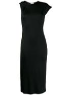 Paco Rabanne Asymmetric Midi Dress - Black