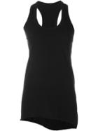 Isaac Sellam Experience Leather Detail Long Asymmetric Tank Top