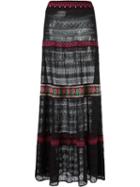 Cecilia Prado Knit Maxi Skirt, Women's, Size: Medium, Black, Viscose
