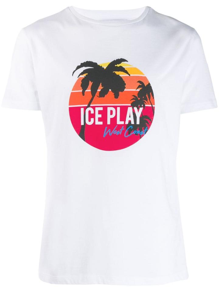 Iceberg 'iceplay' Printed T-shirt - White