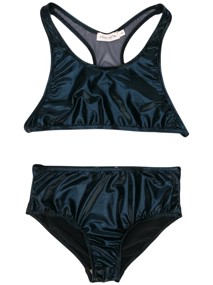 Andorine Racerback Bikini Set - Black