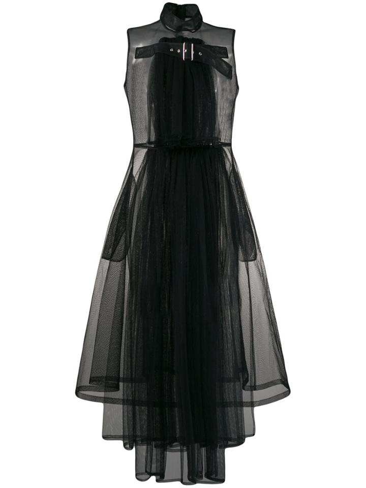 Comme Des Garçons Noir Kei Ninomiya Sheer Tulle Overdress - Black