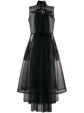 Comme Des Garçons Noir Kei Ninomiya Sheer Tulle Overdress - Black