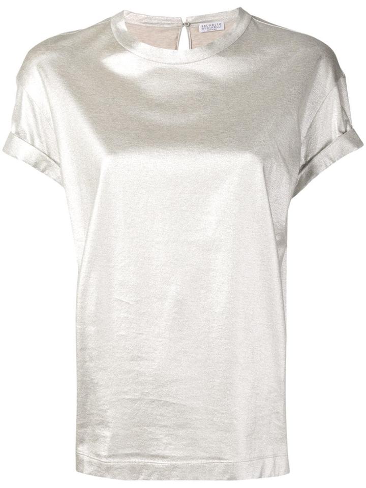 Brunello Cucinelli Metallic T-shirt