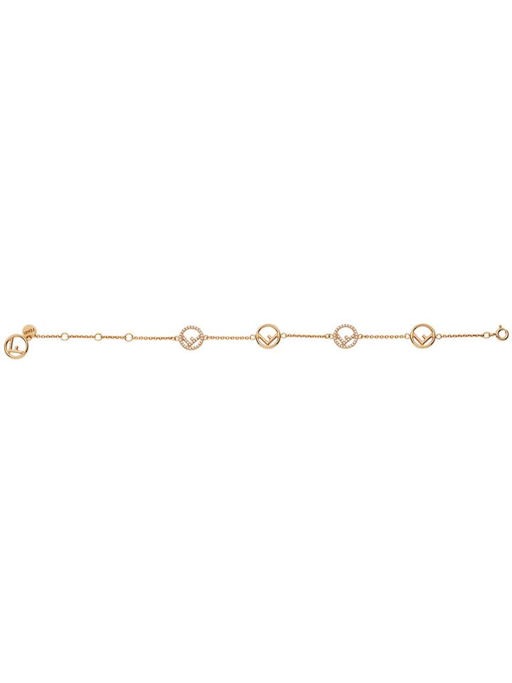 Fendi Logo Bracelet - Metallic